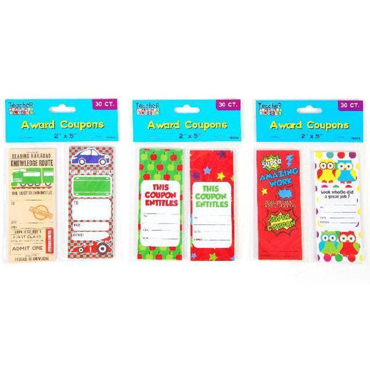 30 count Awards Coupon Pads