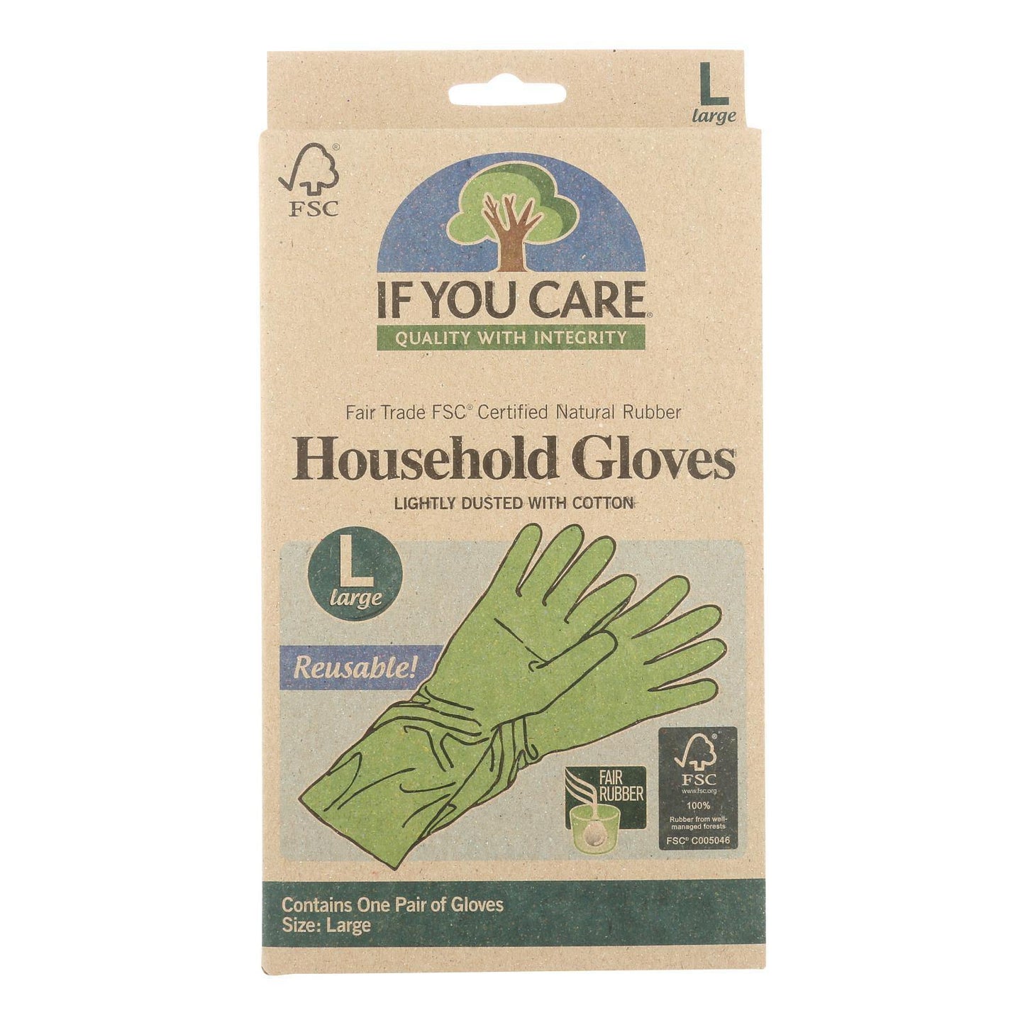 If You Care Household Gloves - Large - 1 Pair