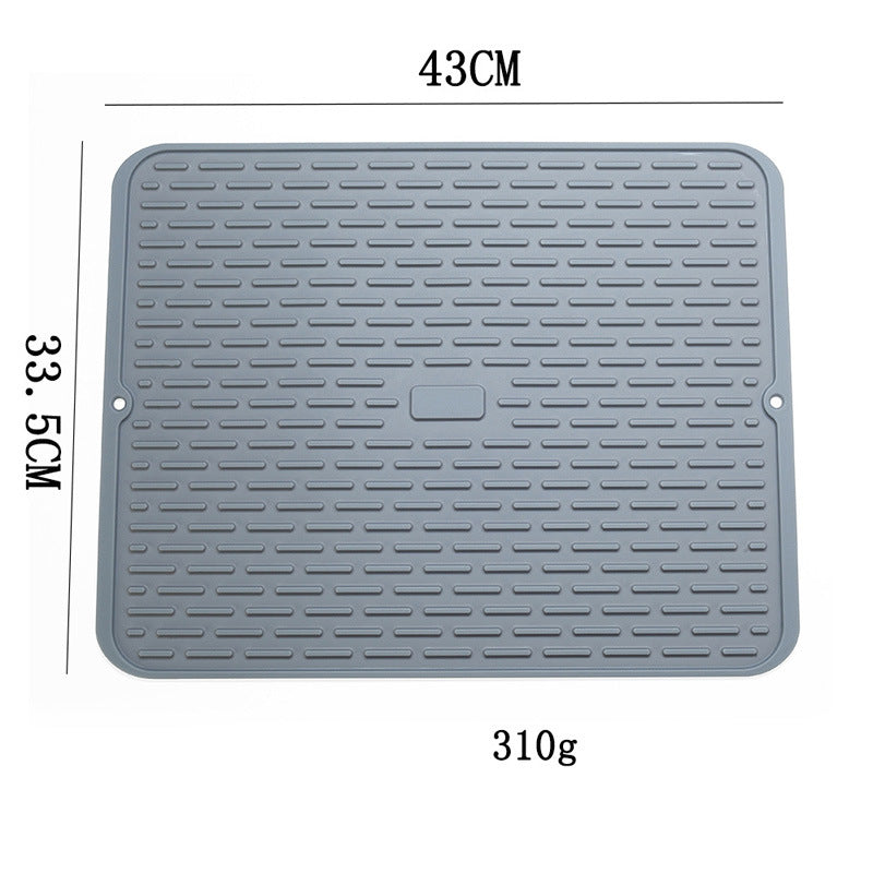 Dish Drying Mat Flexible Silicone Rubber Mat