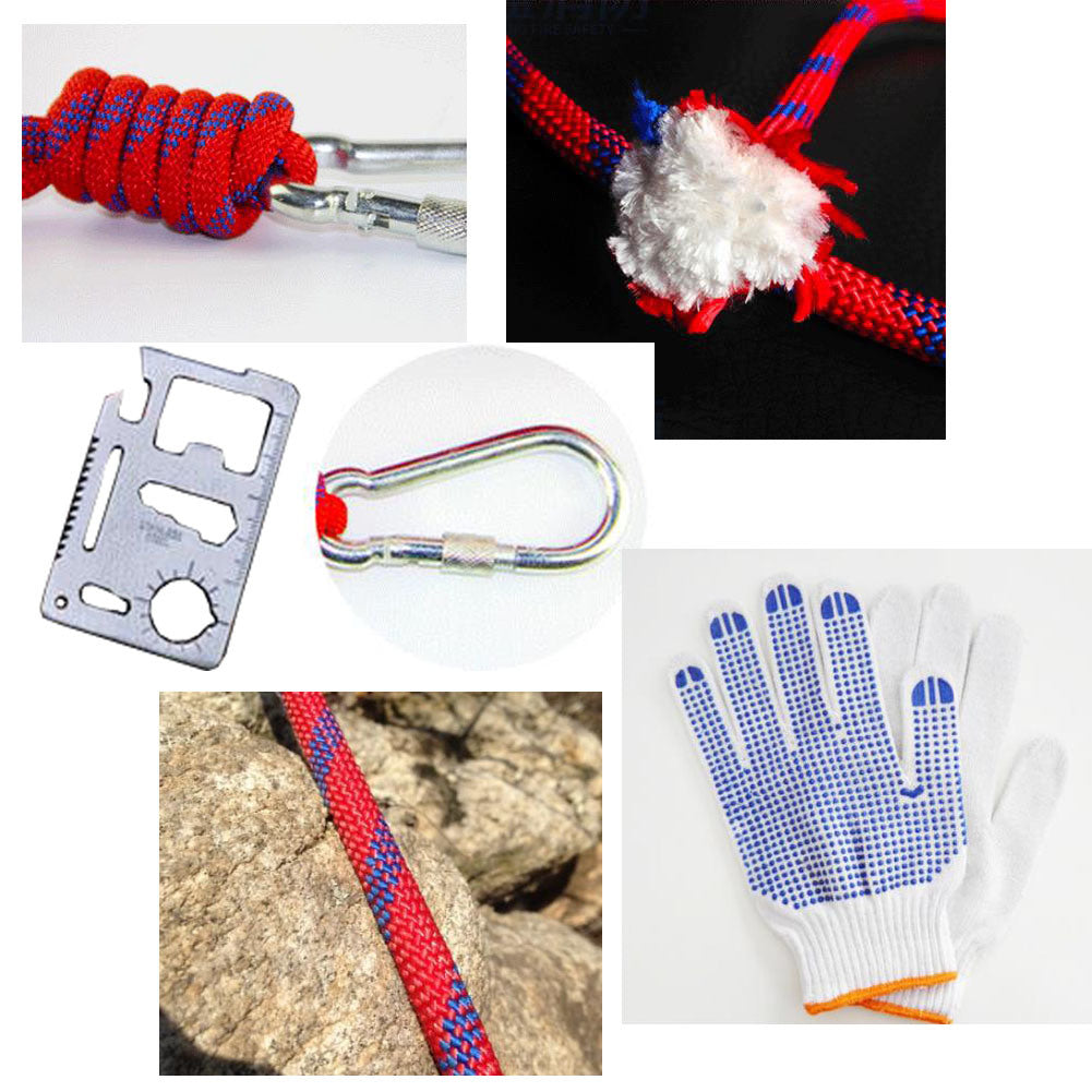 10.5MM Diameter Outdoor Climbing/Downhill/Escaping Omnipotent Safety Ropes(15M)