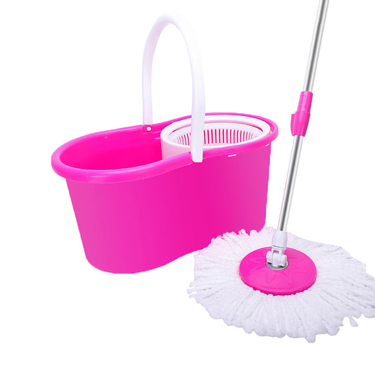 Mop with Bucket Set Dual Heads Floor Cleaning System Home Clean Tools