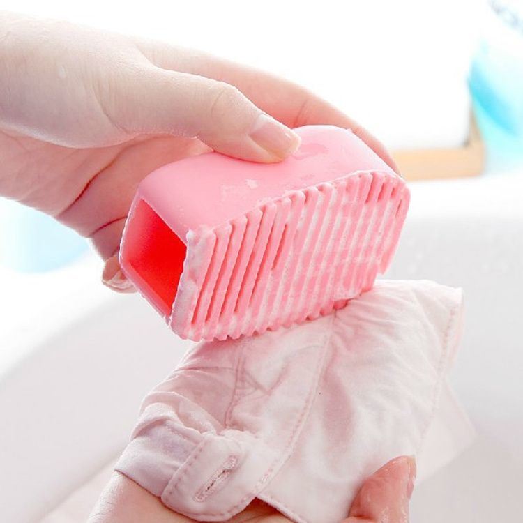 Laundry Washboard Silicone Creative Mini Handheld Washboard Laundry Scrubber Clothe Cleaner