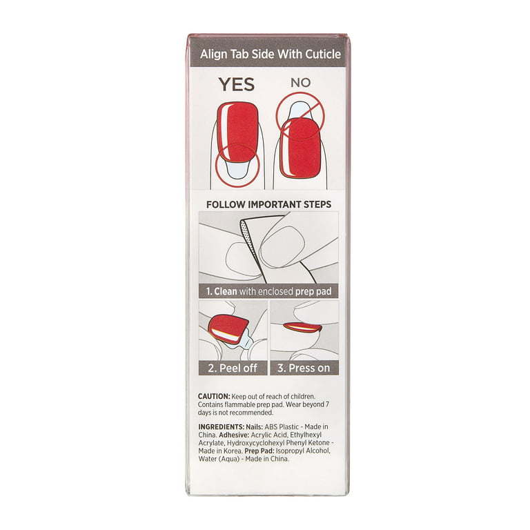 imPRESS Color Press-on Manicure, Reddy or Not, Short