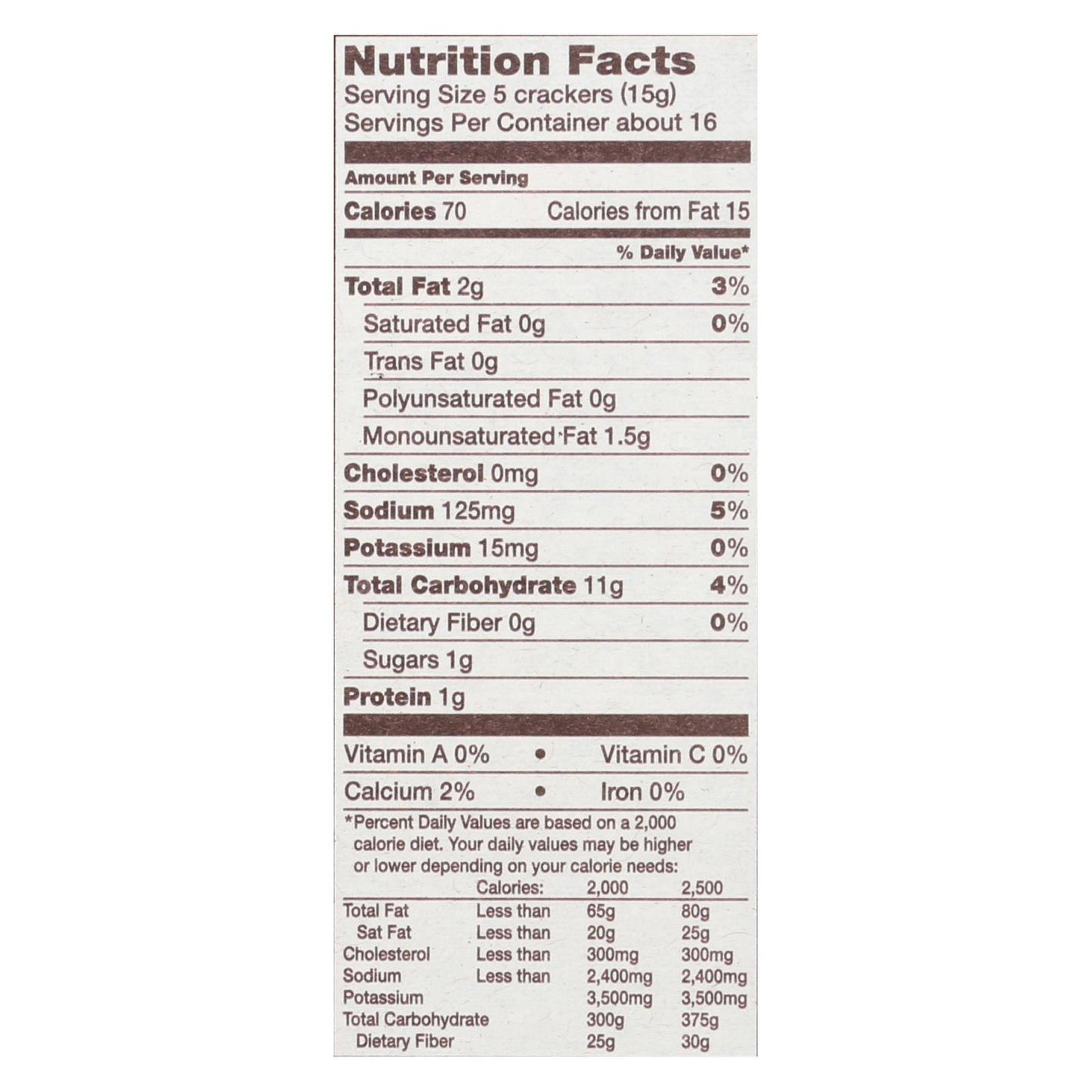 Back To Nature Classic Round Crackers