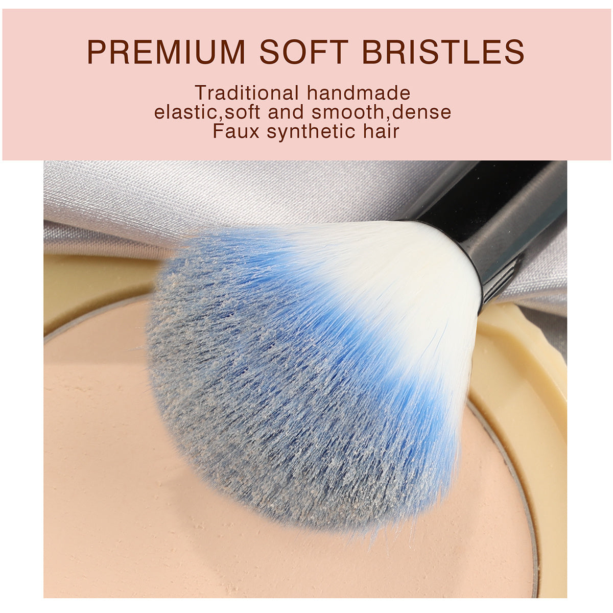 32pcs blue makeup brushes