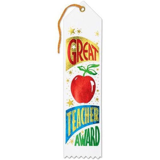 Great Teacher Award Ribbon Case Pack 36