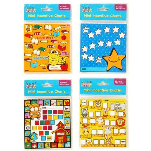 Incentive Charts with 450 Stickers per package