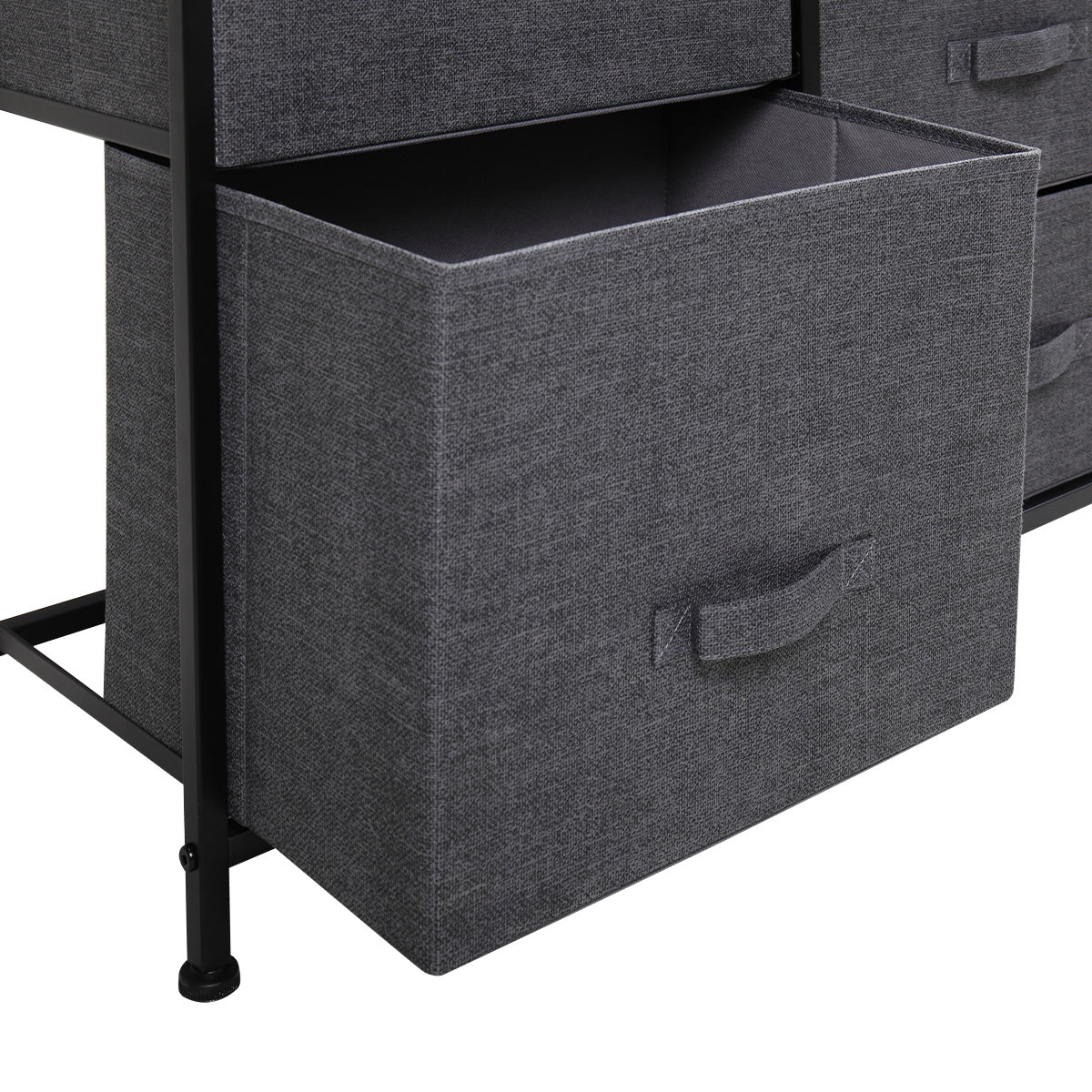 Non-Woven Drawer Rack With 5 Easy Pull Drawers Storage
