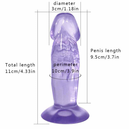 Mini Didos 5inch Waterproof Realistic Didlo with Suction Cup Amal Plugs Training Massage Toys for Adult Soft Feeling Didlo with Suction Cup Diliddo for Women Realistic Didlo Toy for Women Strong