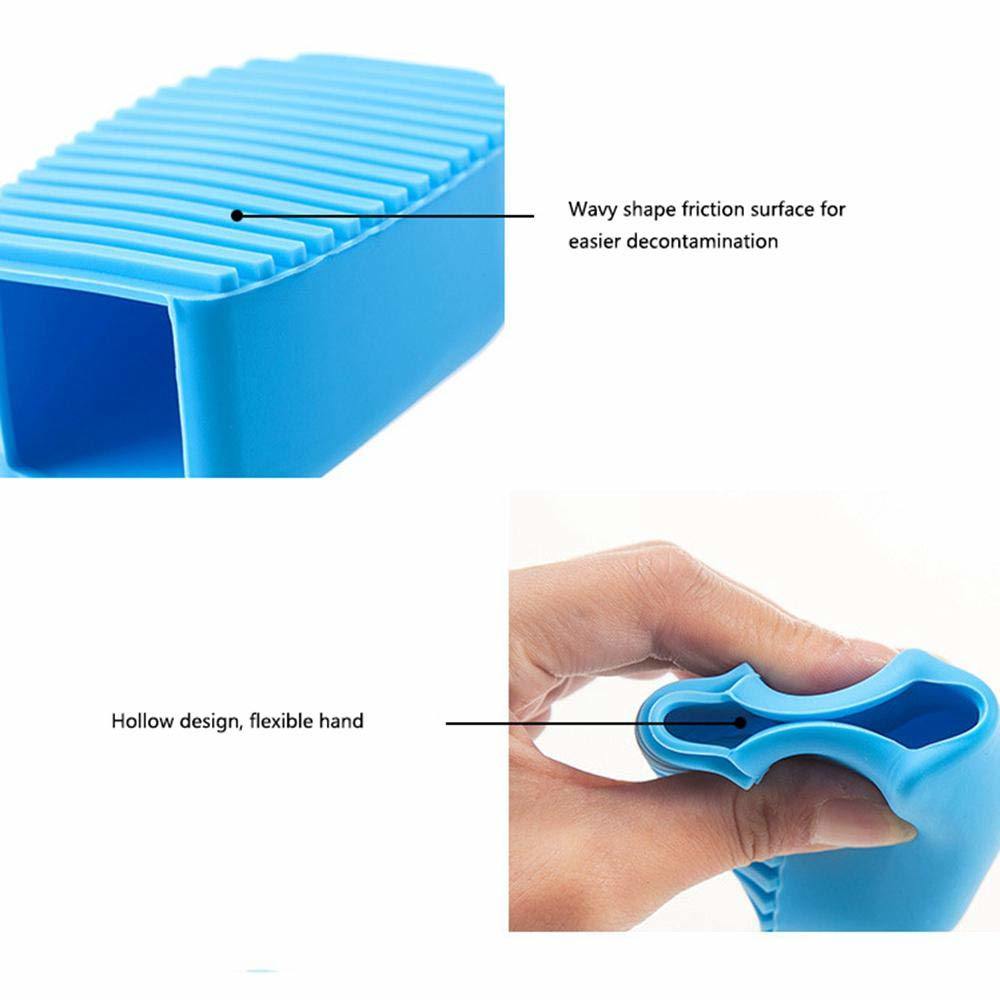 Laundry Washboard Silicone Creative Mini Handheld Washboard Laundry Scrubber Clothe Cleaner