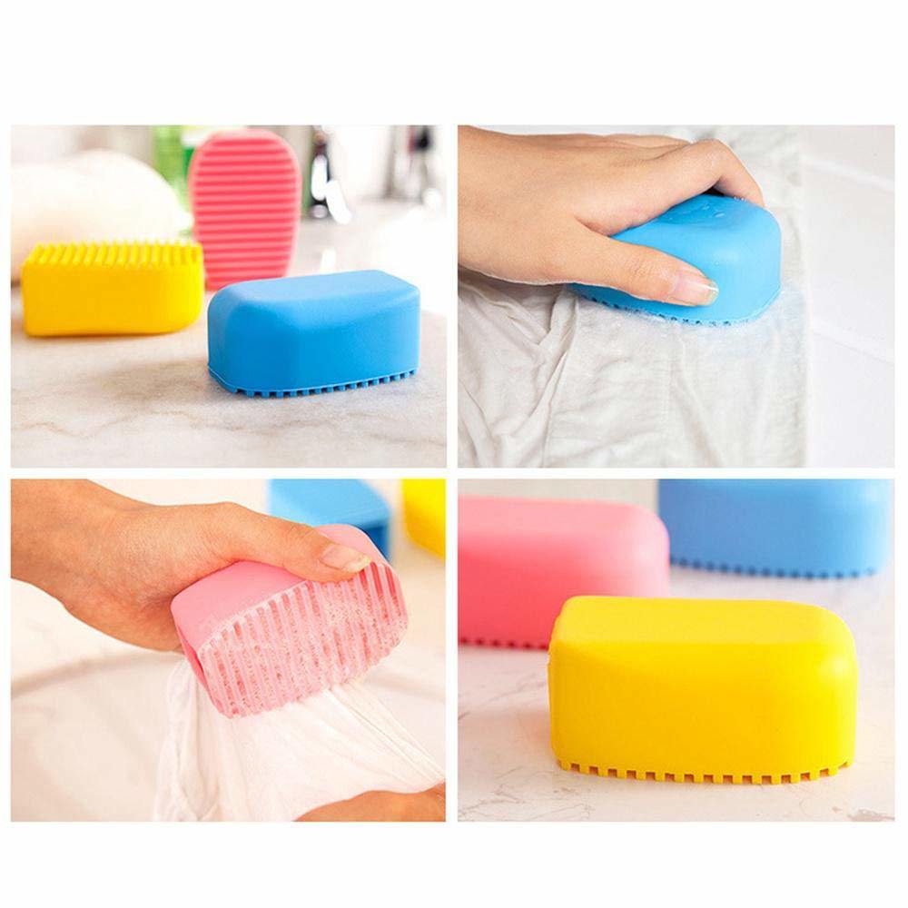 Laundry Washboard Silicone Creative Mini Handheld Washboard Laundry Scrubber Clothe Cleaner