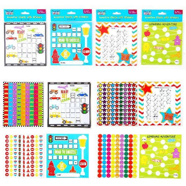 30 Incentive Charts per Package plus 450 Stickers
