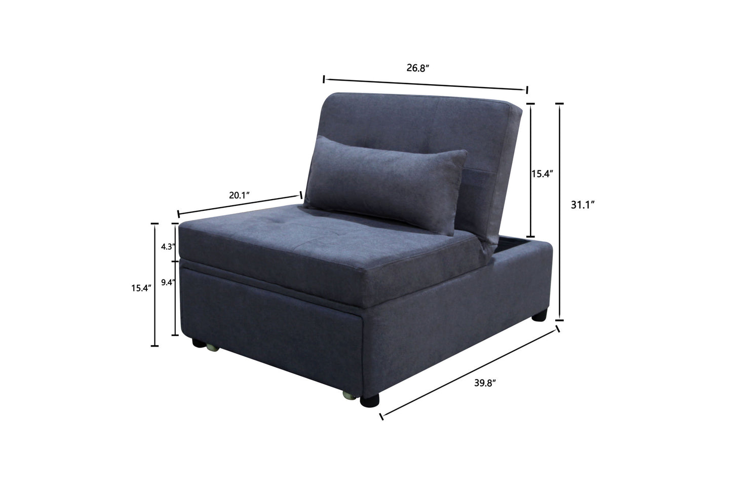 OTTOMAN, CHAIR & SOFA BED, LOUNGE 4 IN 1, SINGLE FUTON/SOFABED, SINGLE CHAIR, OTTOMAN, LOUNGE