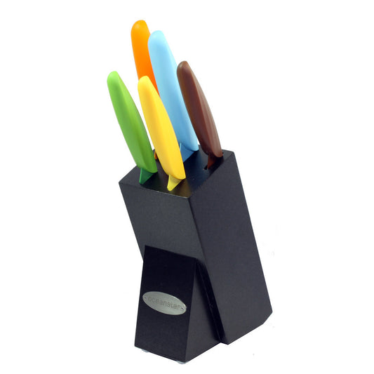 6-Piece Non-Stick Coating knife set with Block