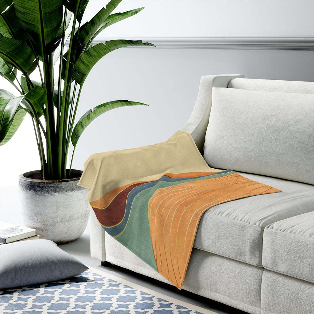 Toscana Landscape Velveteen Plush Blanket