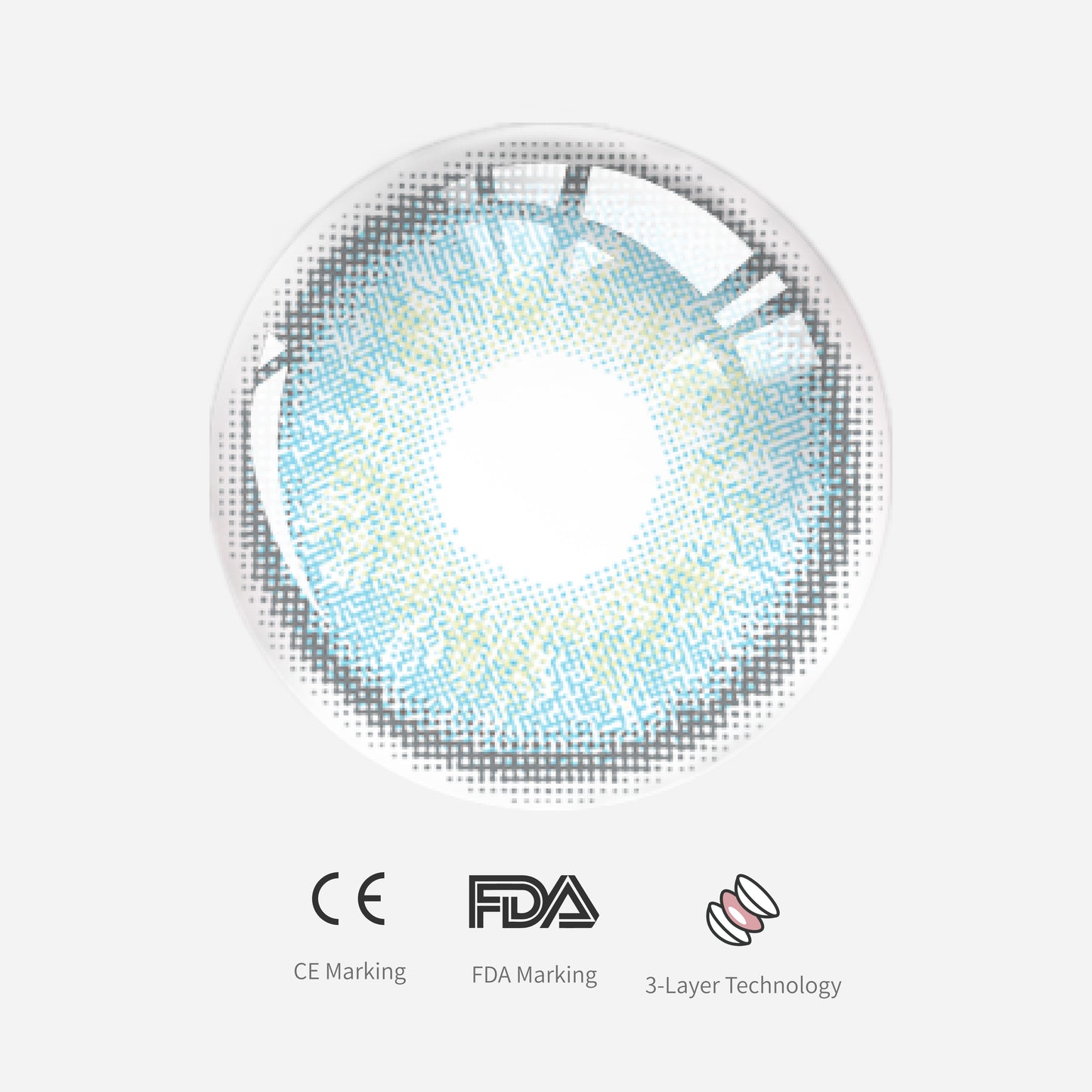 1Pcs FDA Certificate Eyes Beautiful Pupil Colorful Girl Cosplay Contact Lenses