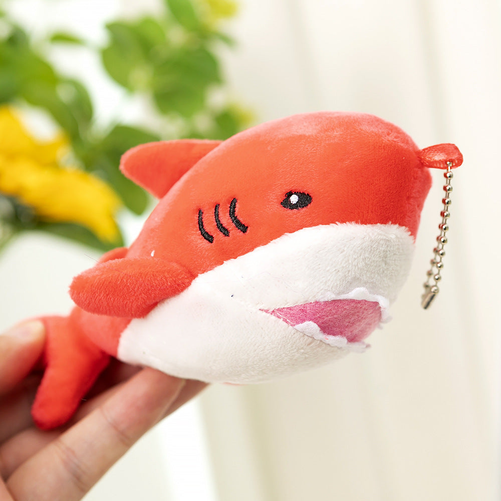 Shark Doll Keychain Pendant Plush Toy Cartoon Creative Shark Baby Doll Machine Doll