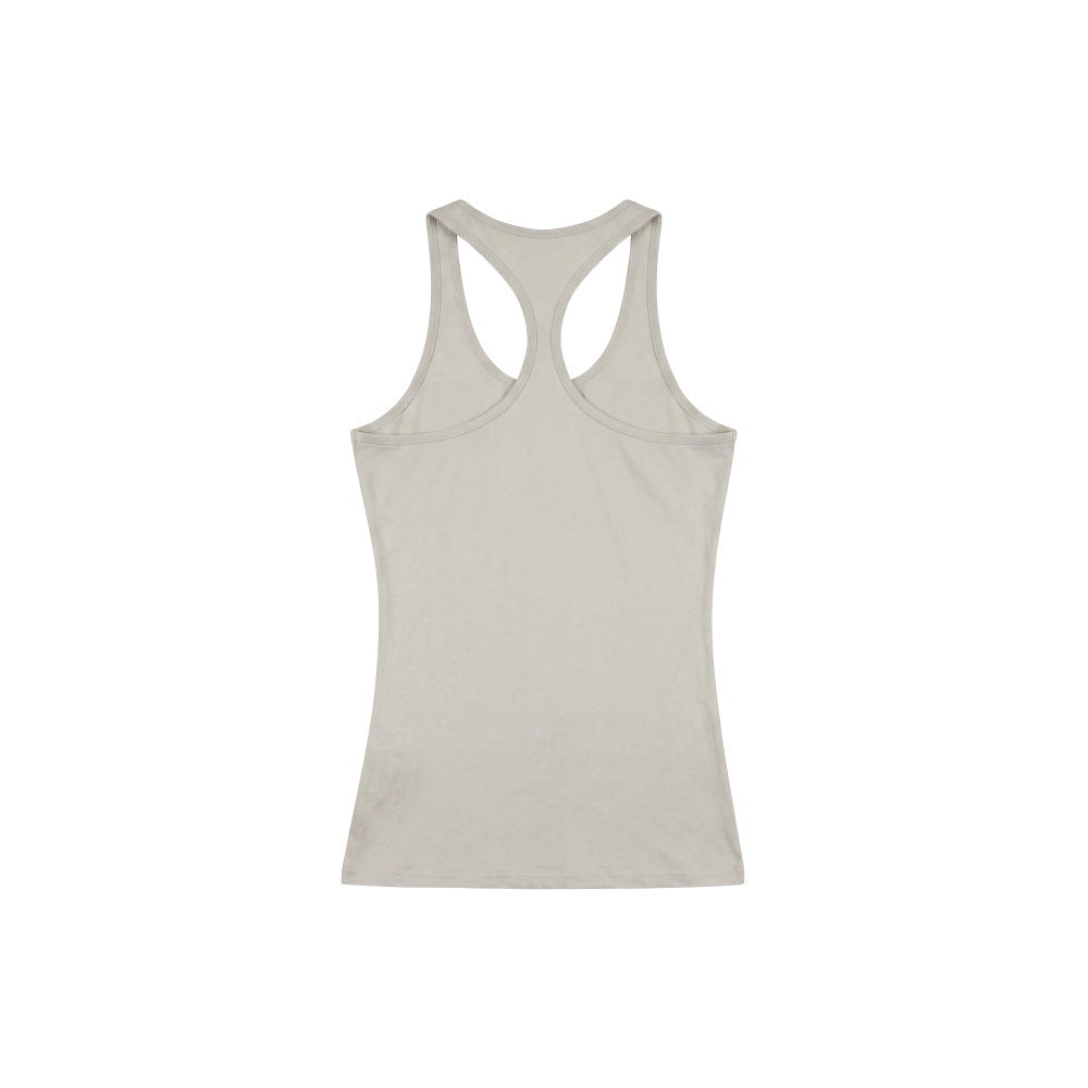 Printed Ripped Sleeveless Tank Top for Women Fitted Summer Crop Top Outerwear