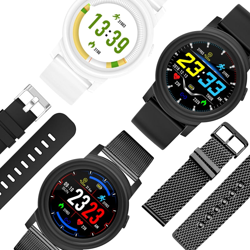 DK02 Round Smartwatch IP67 Waterproof Wearable Device Heart Rate Monitor Color Display Smart Watch For Android IOS