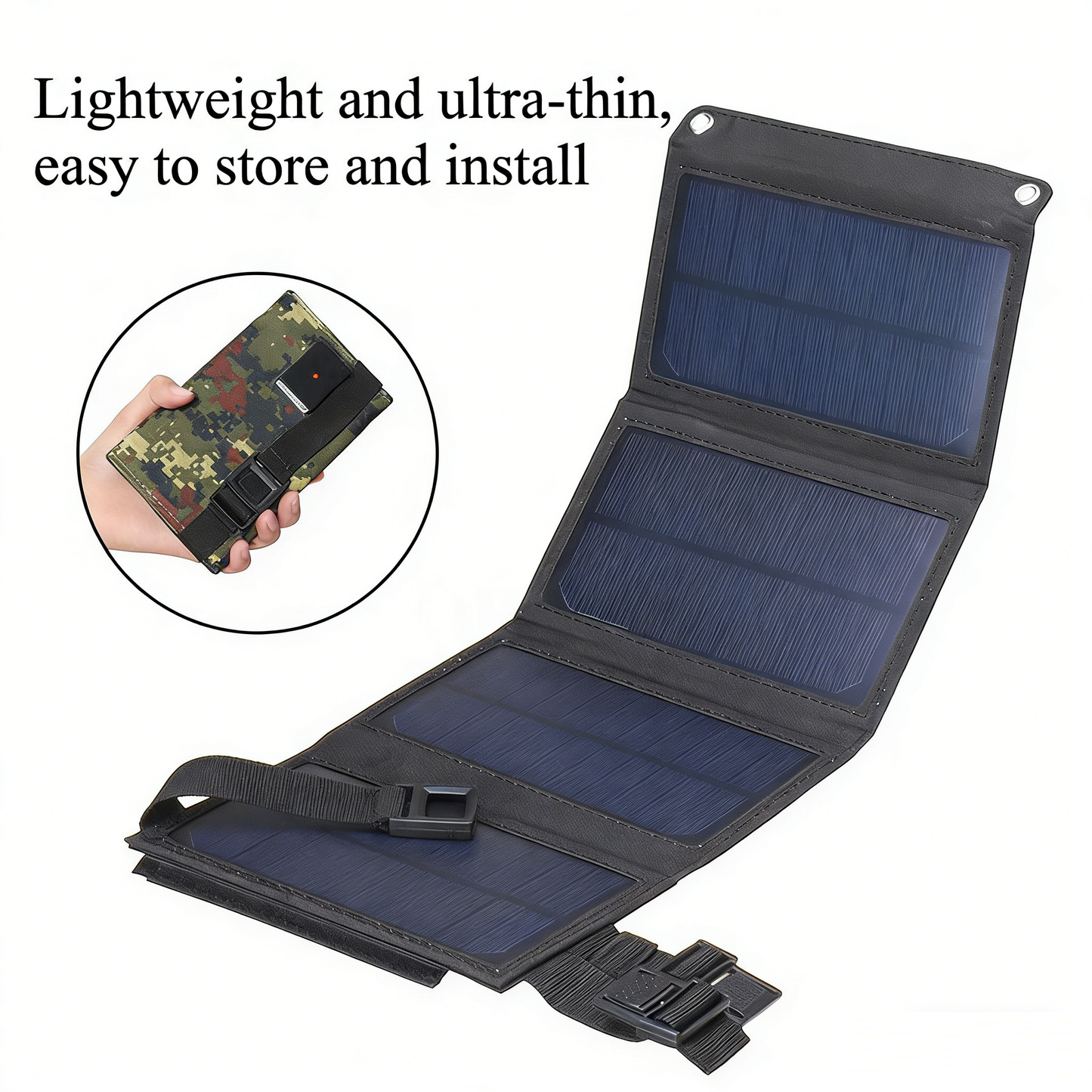 20W solar panel charging solar photovoltaic panel outdoor emergency mobile power supply solar folding bag