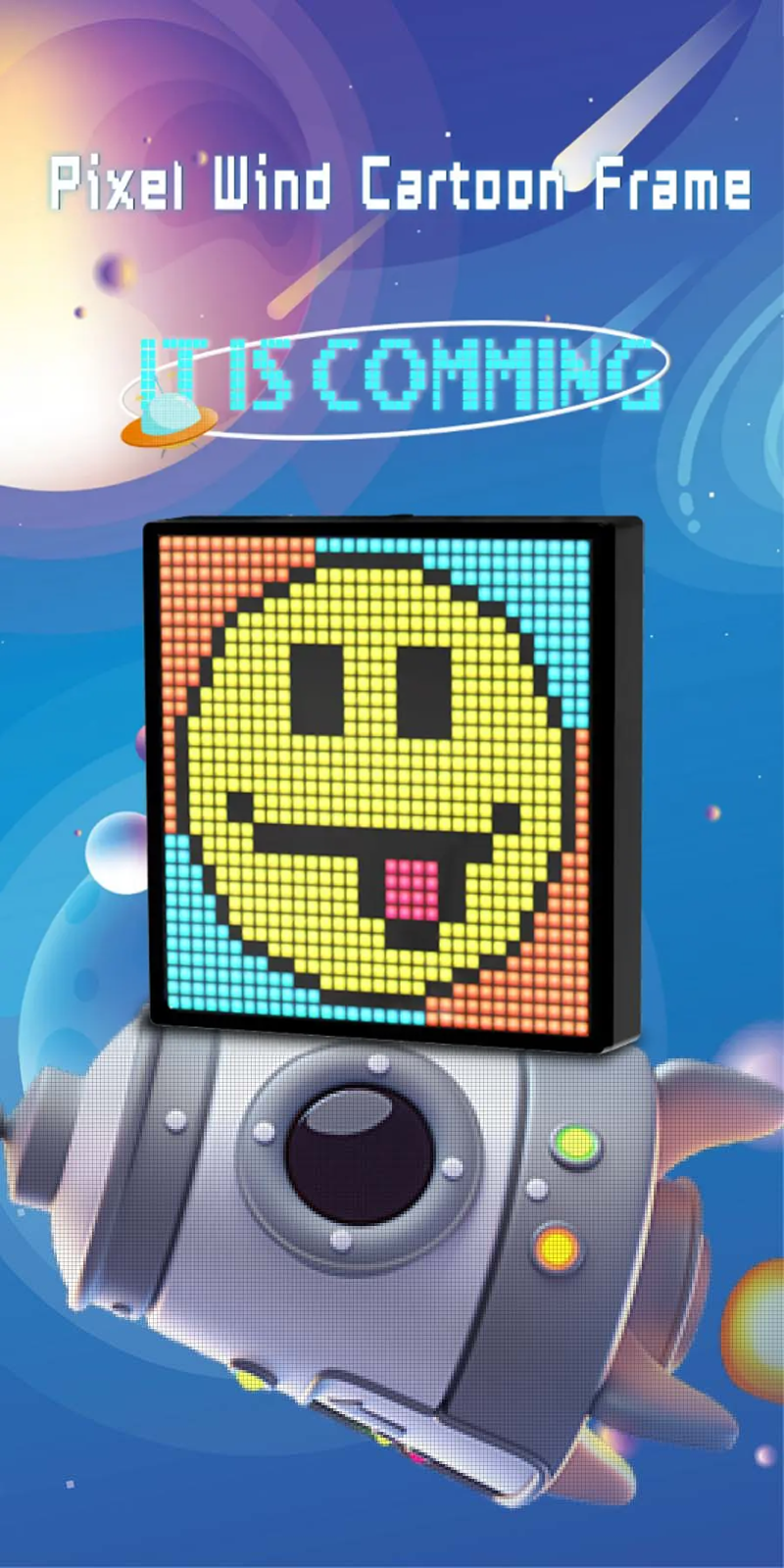 Pixel screen Bluetooth DIY point control screen alarm clock time screen wall-mounted LED pixel light full color dynamic smart DIy