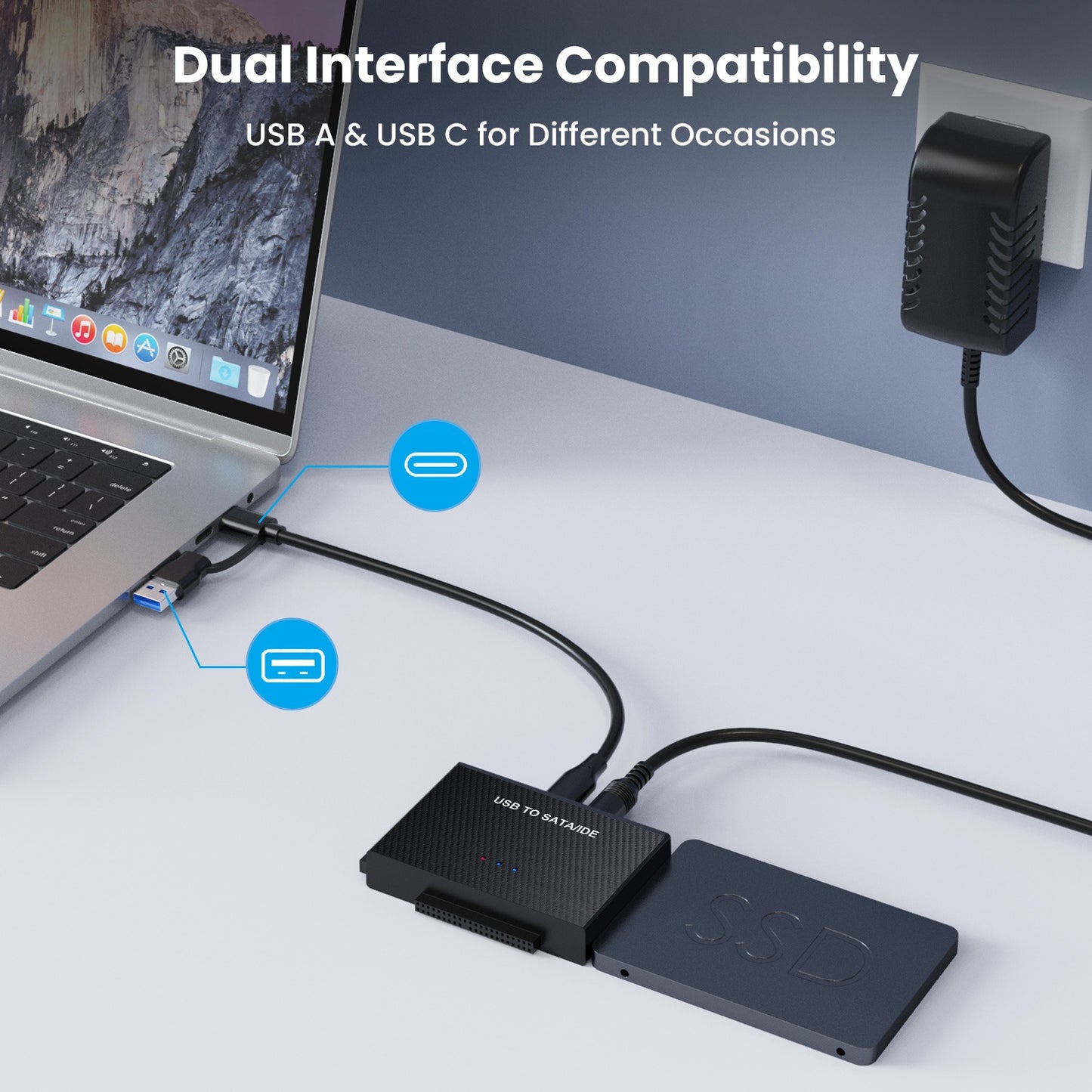USB 3.0 hard drive adapter USB 3.0 to SATA IDE easy drive cable 2.5-inch 3.5 adapter cable
