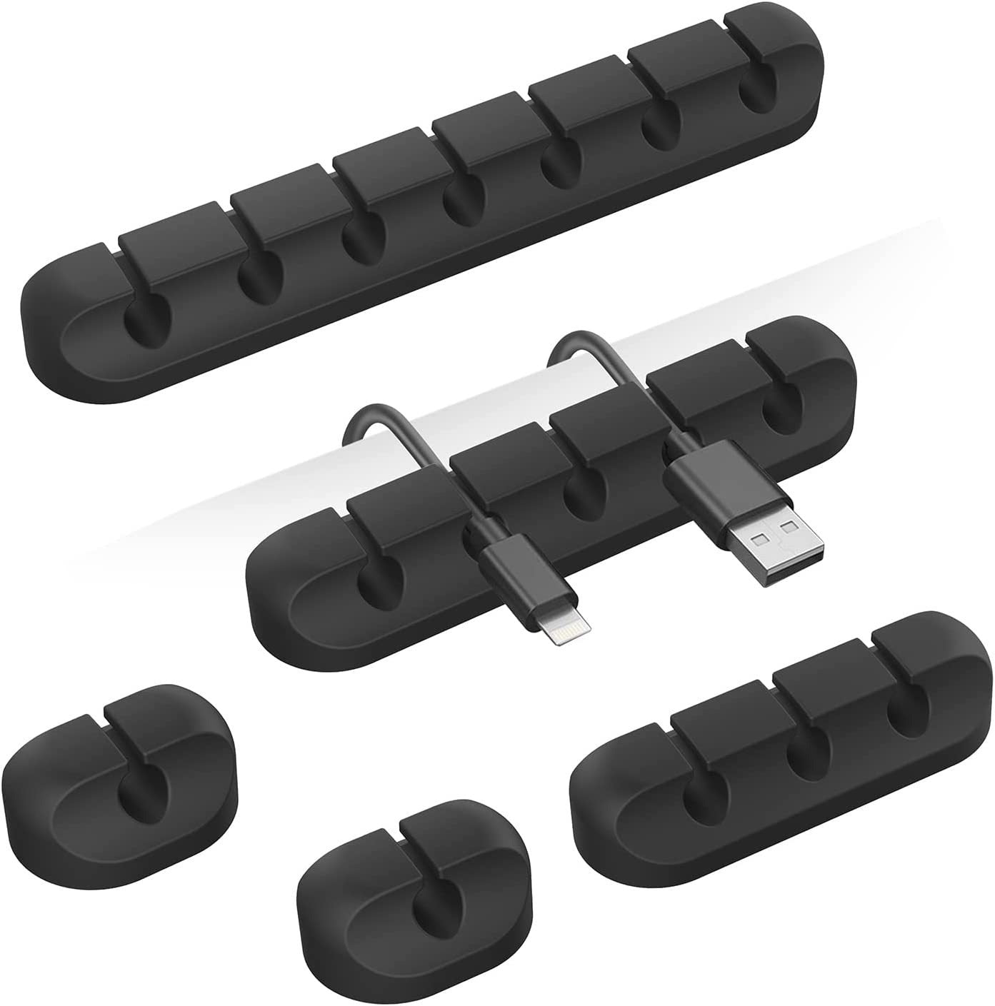 Creative silicone storage hub charging cable organize data cable holder mobile phone desktop cable organizer