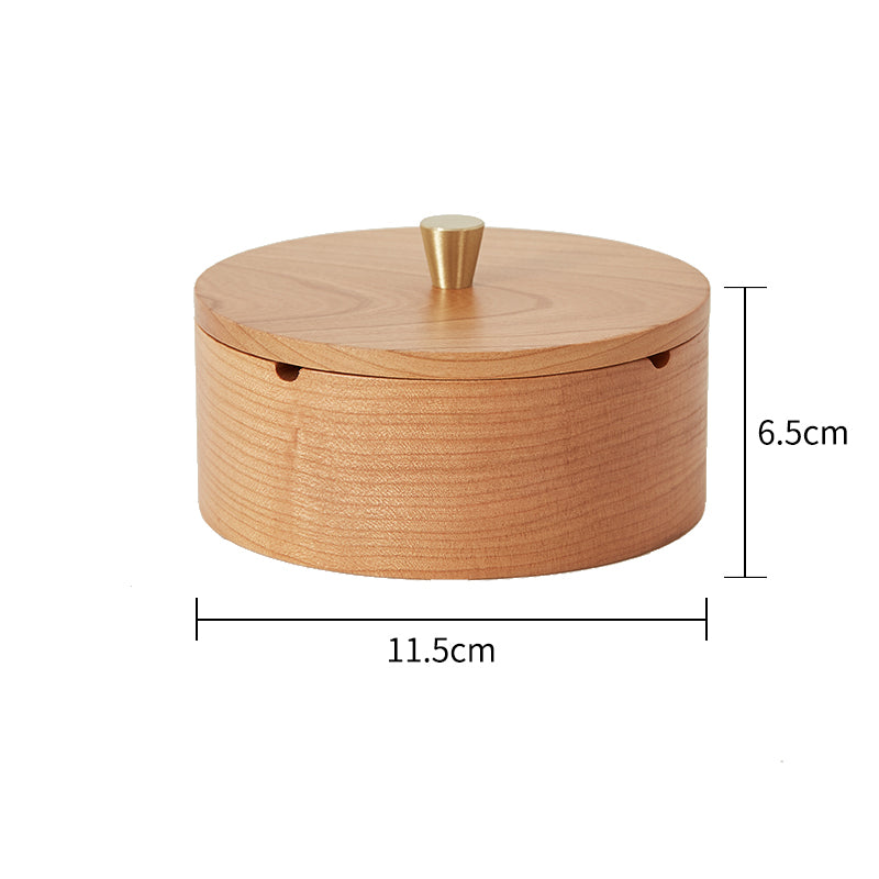 Walnut Solid Wood Ashtray With Cover