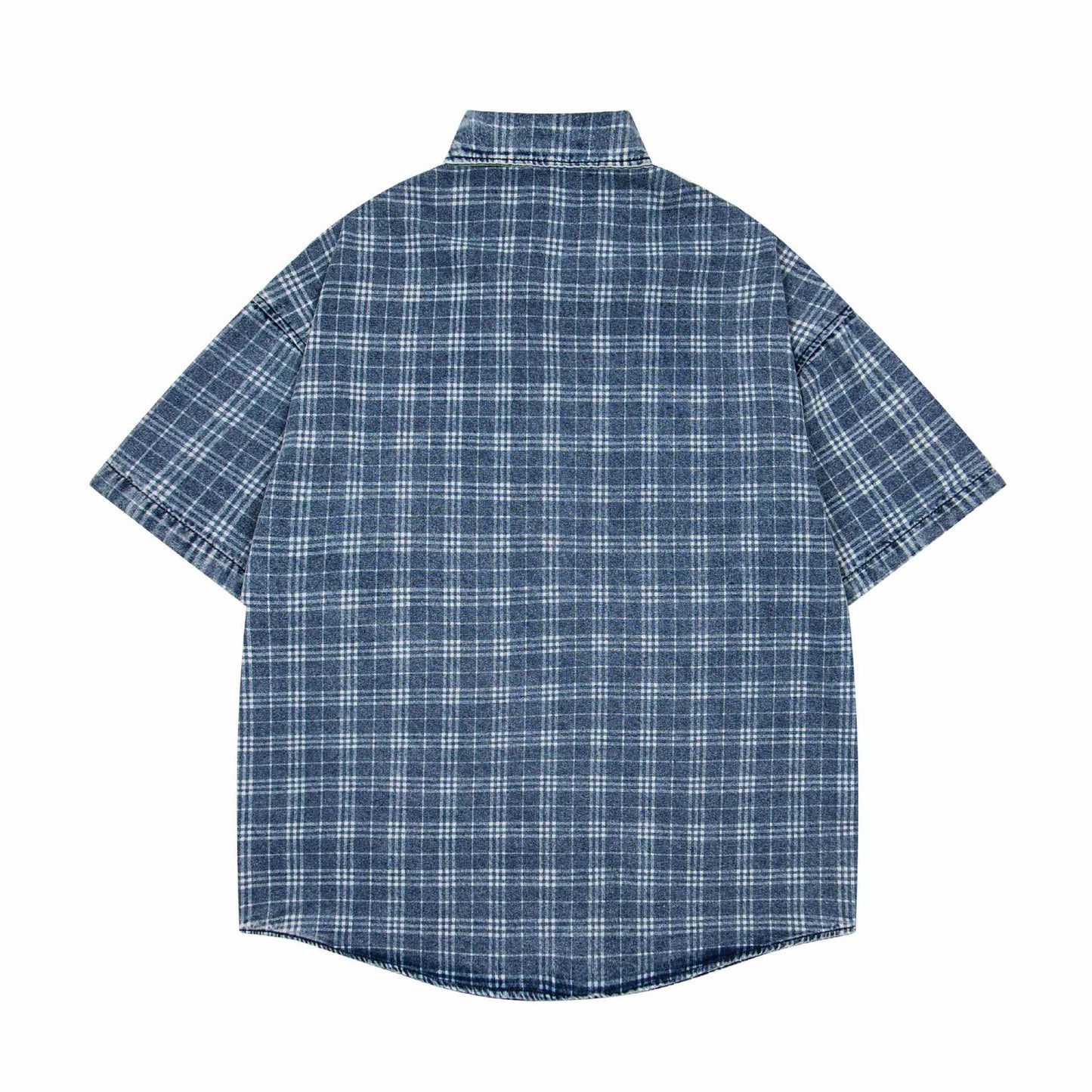 Multi element embroidery short sleeved shirt