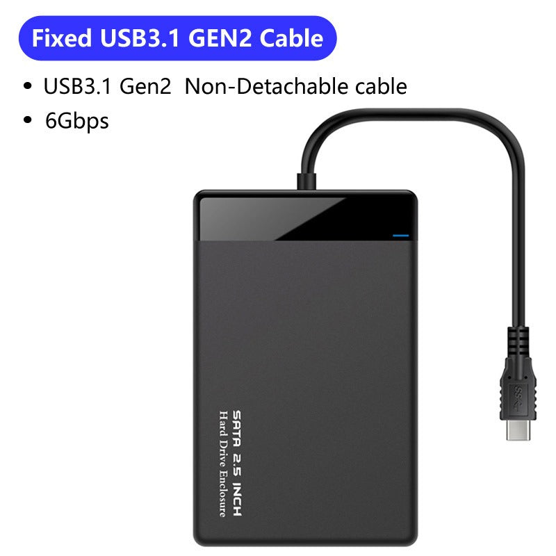 2.5-inch serial hard drive box USB 3.0 SATA notebook solid-state mobile hard drive box supports UASP