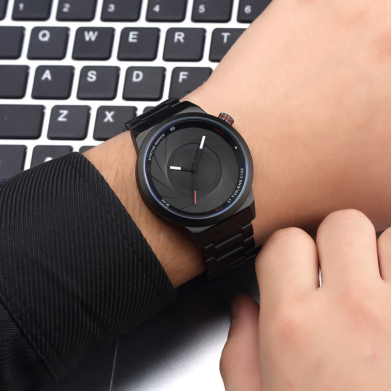 New Japanese Movement Men's Steel Strap Watch STRYVE Popular Stainless Steel Quartz Watch for Men