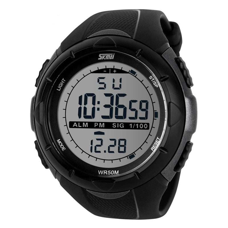 SKMEI 1025  Fashion Simple Sport watch Men Military Watches Alarm Clock Shock Resistant Waterproof Digital Watch reloj hombre