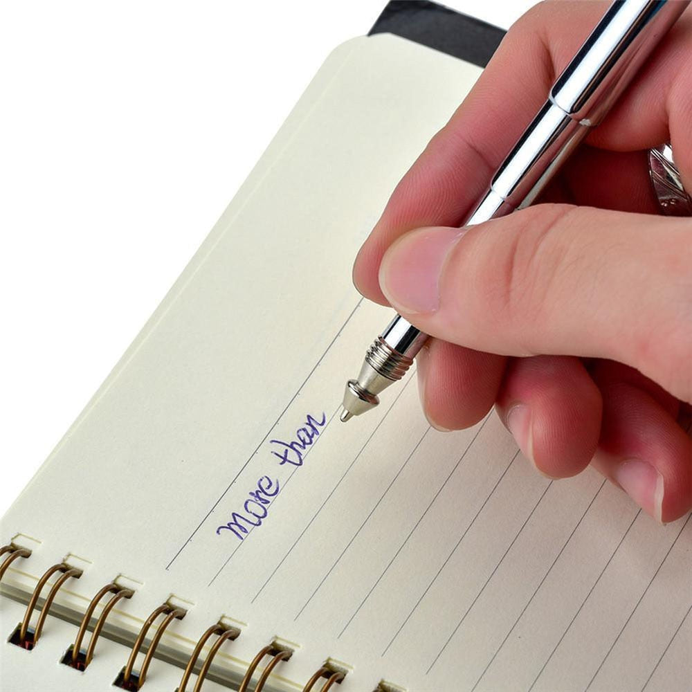 Portable Telescoping tool Pen Metal Key Ring Tool Creative Telescoping Stainless Steel Pen Keychain Ergonomic Ball Point Pen