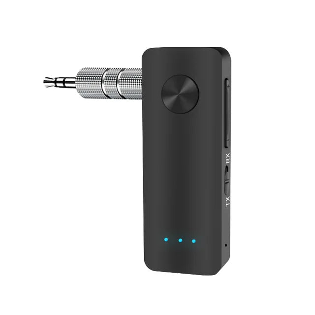 T66 AUX Bluetooth 5.0 Adapter Car Bluetooth Receiver Transmitter 2-in-1 Wireless Audio