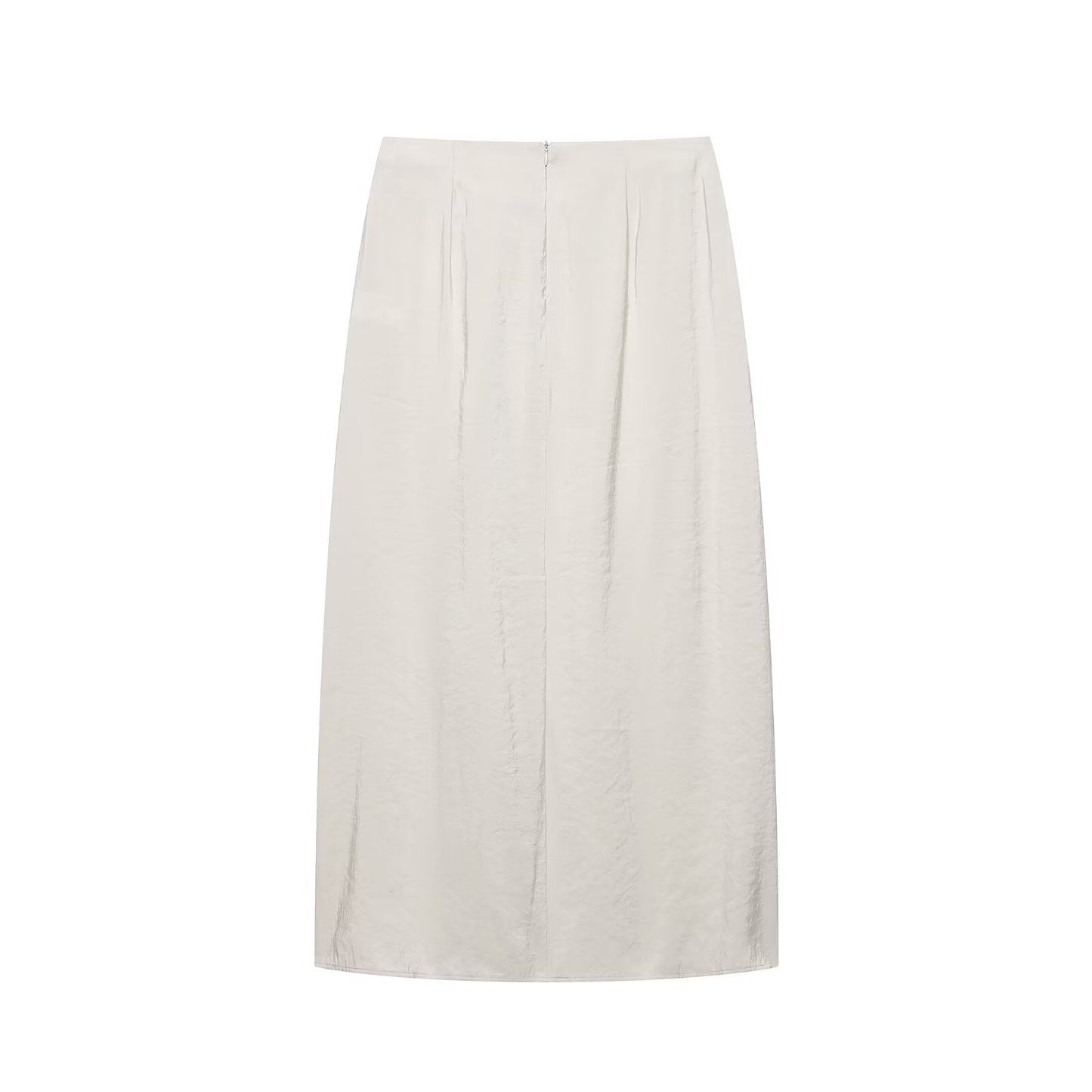 Elegant pleated knot wrapped scarf MIDI skirt