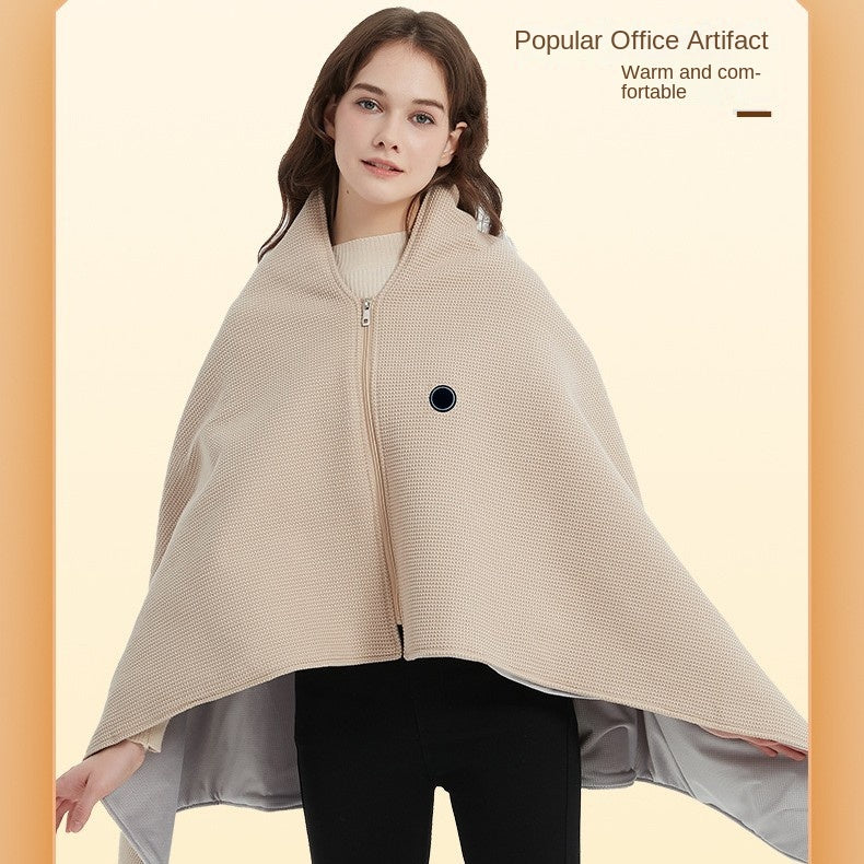 Portable heating blanket external heating shawl USB outdoor body cover blanket heating cloak
