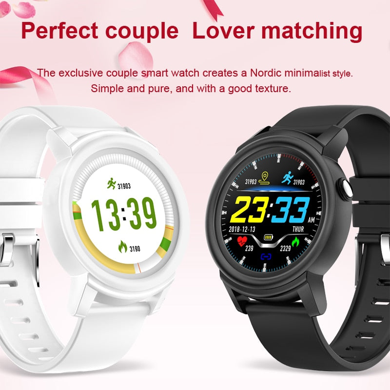 DK02 Round Smartwatch IP67 Waterproof Wearable Device Heart Rate Monitor Color Display Smart Watch For Android IOS