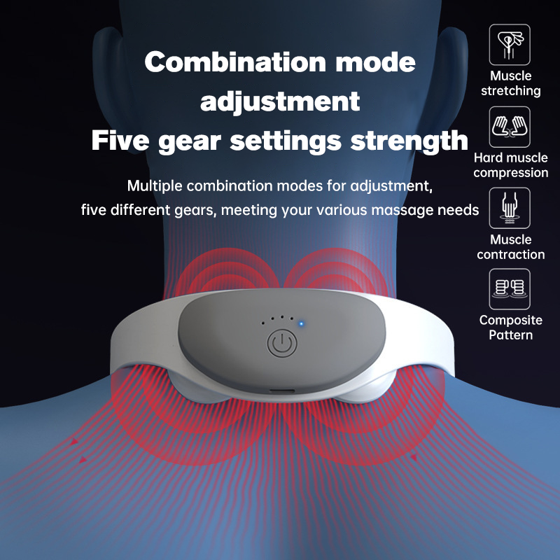 Cervical Massage Device Multi-Functional Cervical Massager Pulse Home Neck and Shoulder Massager Smart Cervical Massager