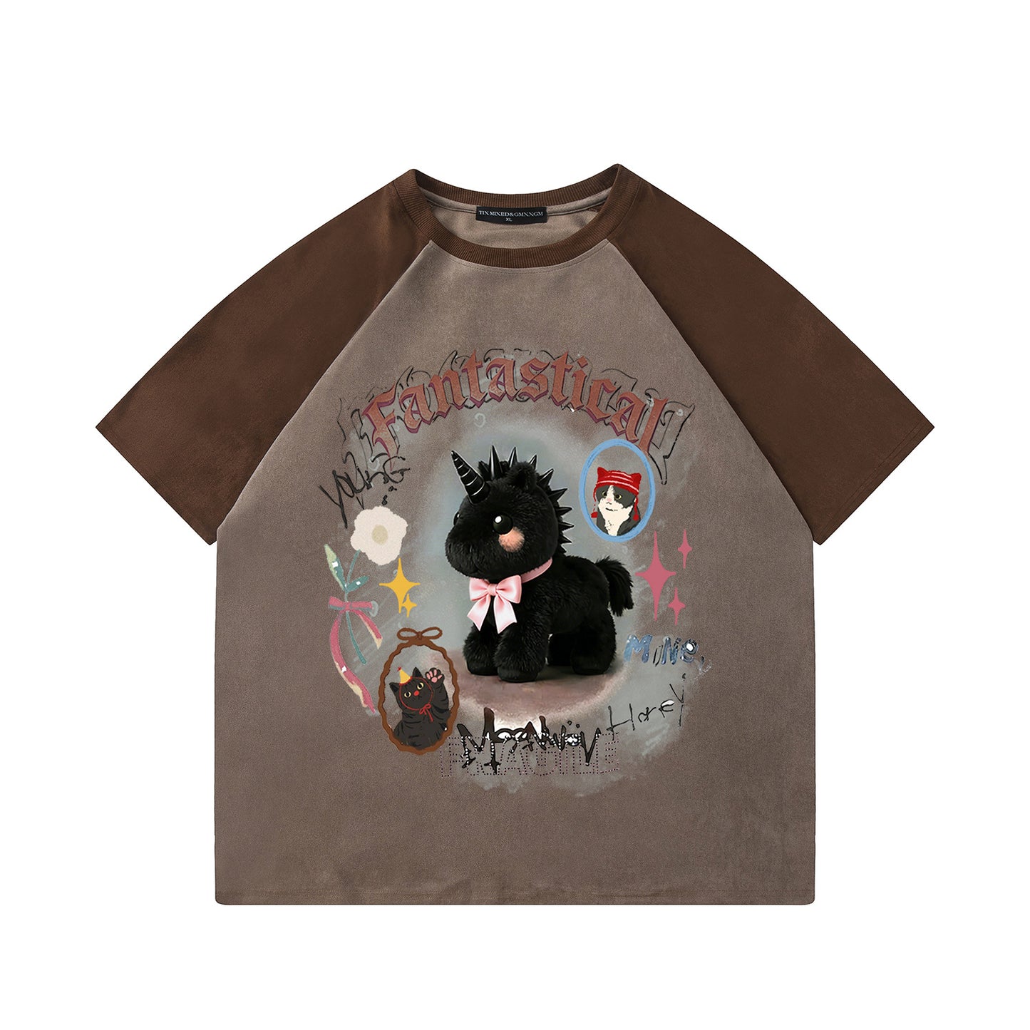 Unicorn printed short sleeved shirt