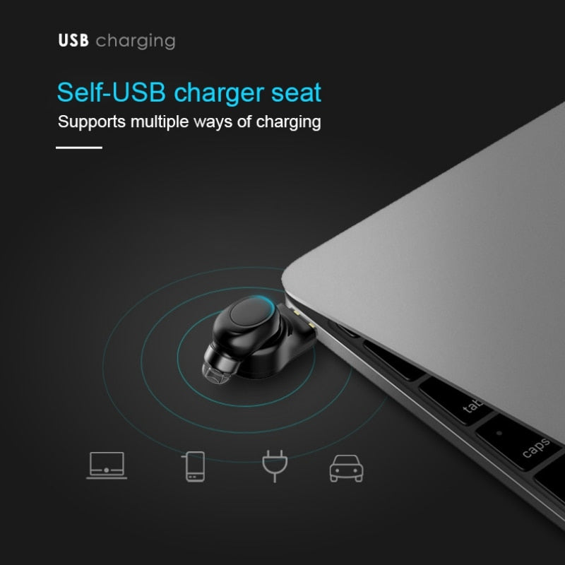 Wireless Bluetooth Headphone Headset X12 Car Bluetooth Earphone USB Magnetic Charging Mini Sport