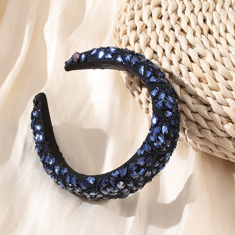 Fashionable Baroque Colorful Full Diamond High Grade Headband Headband