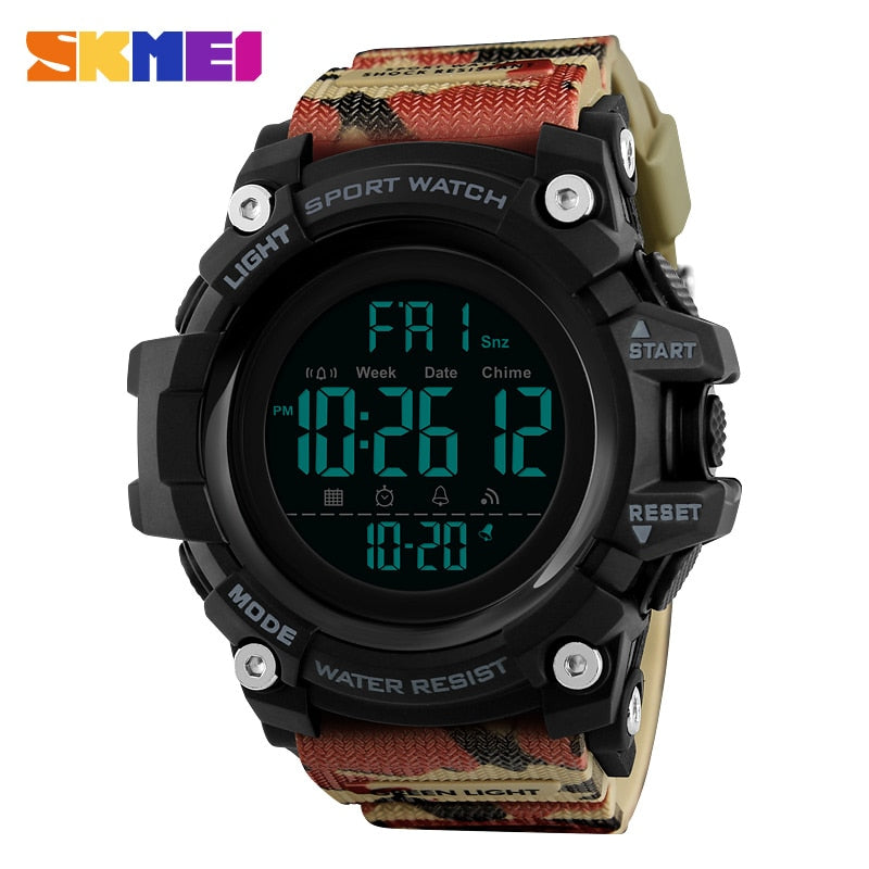 SKMEI  1384 Men's Sports Watch Fashion Digital Mens Watches Waterproof Countdown Dual Time shock Wristwatches Relogio Masculino