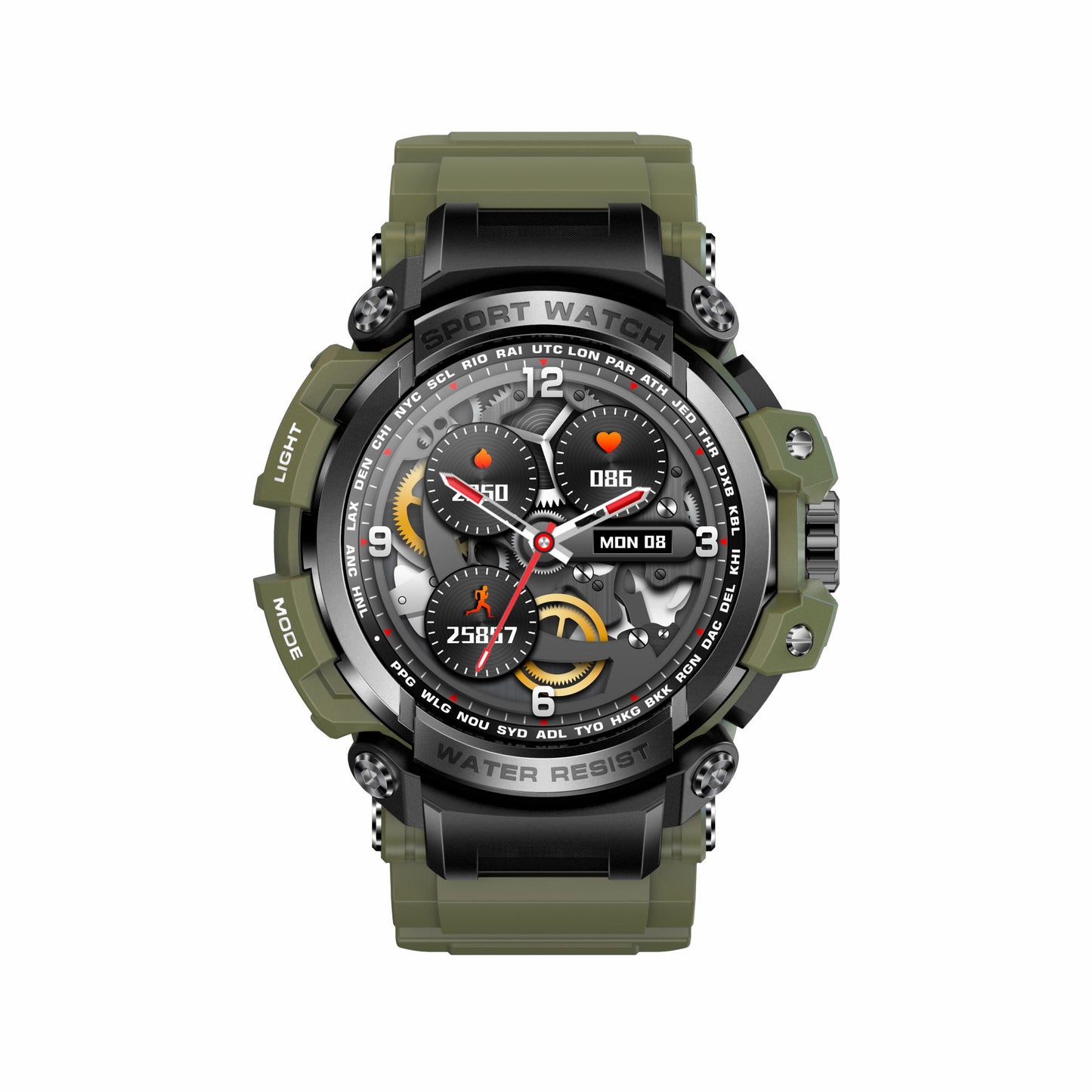 LC16 smartwatch Bluetooth call outdoor three defense heart rate monitoring smart watch