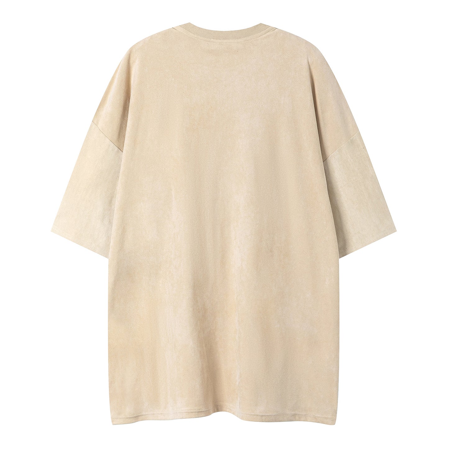 Graffiti teddy bear printed short sleeved shirt