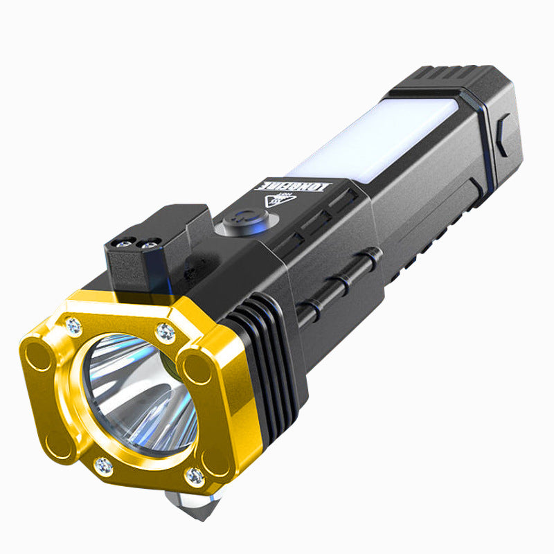 Multifunctional Safety Hammer Outdoor Auto Repair Work Light Charging Treasure Emergency Broken Window Escape Car Glare Flashlight