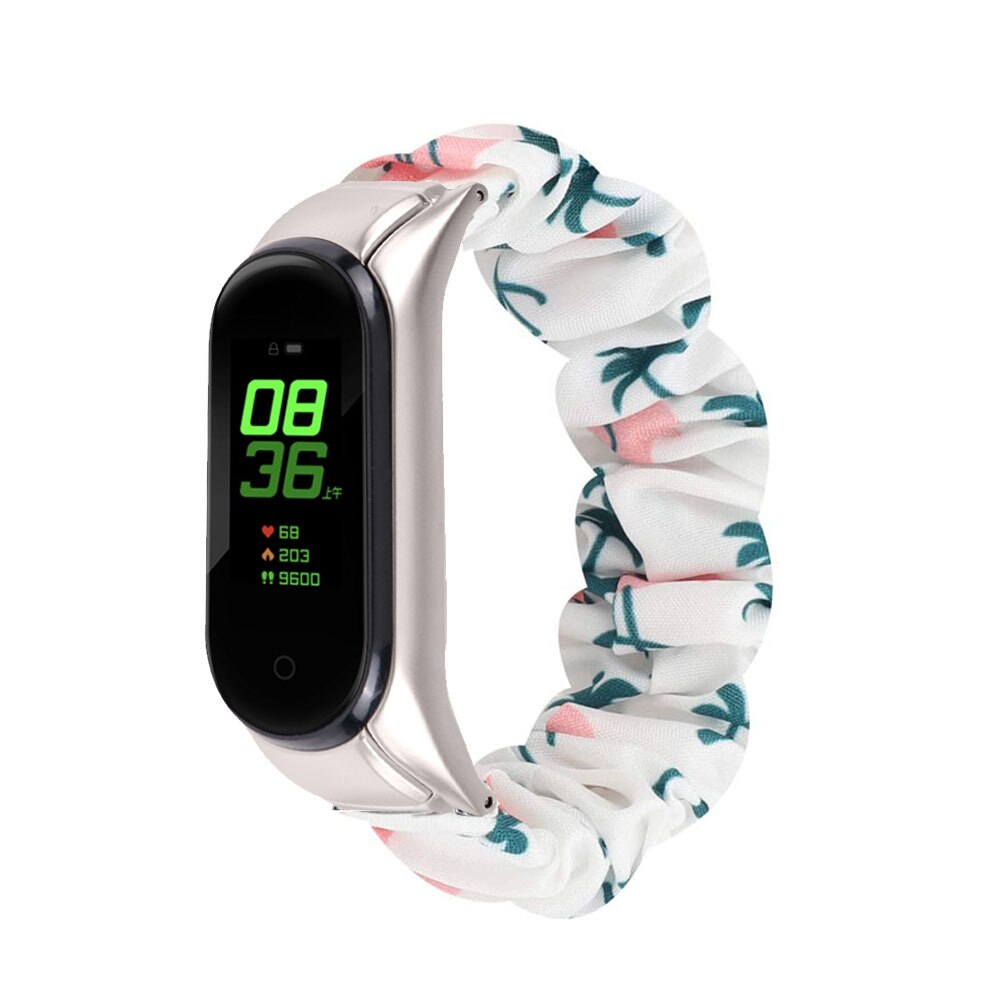 Scrunchies Elastic Strap for Xiaomi Mi band 5 4 3 replaceable Bracelet Mi Band 4 correa Wristband Breathable straps for miband 5