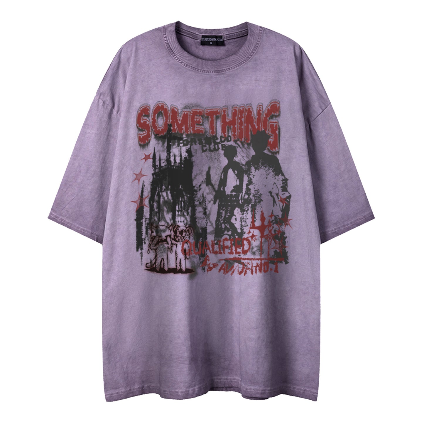 Rock band printed short sleeved shirt