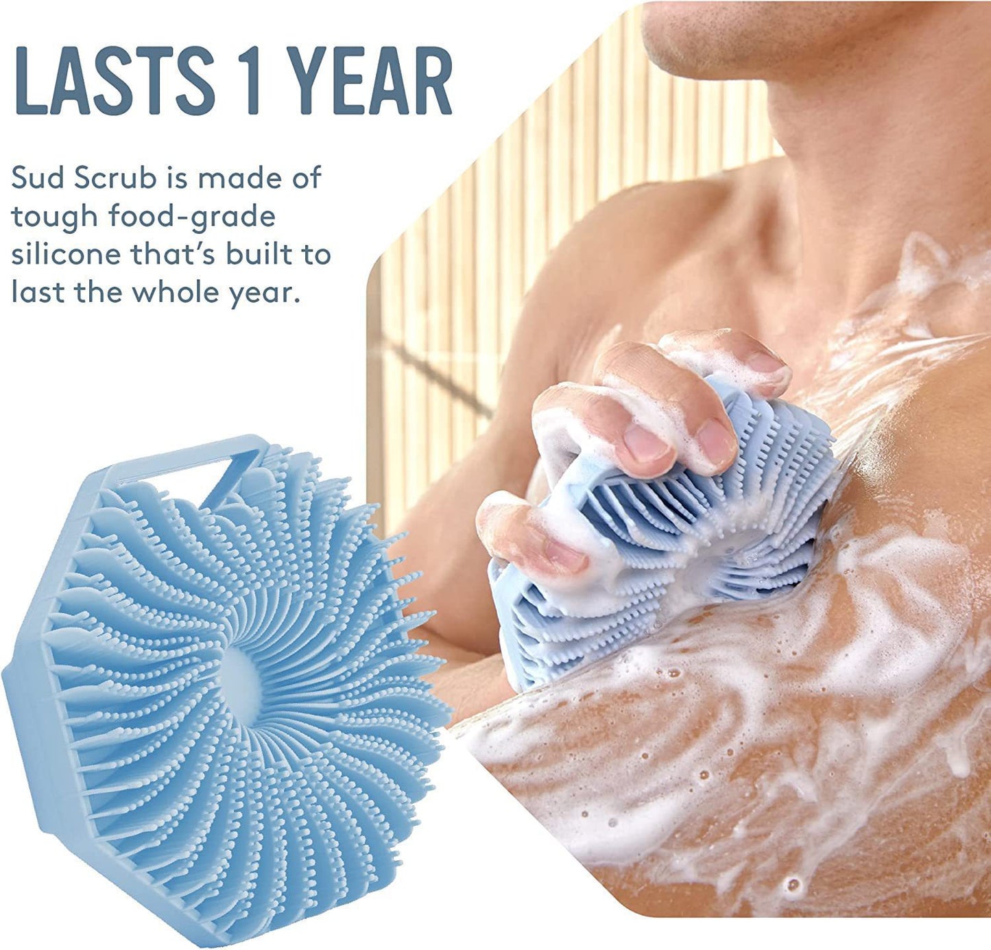 Fish fin shaped shower brush Polygonal silicone shower brush Hexagonal shower brush Silicone shower ball