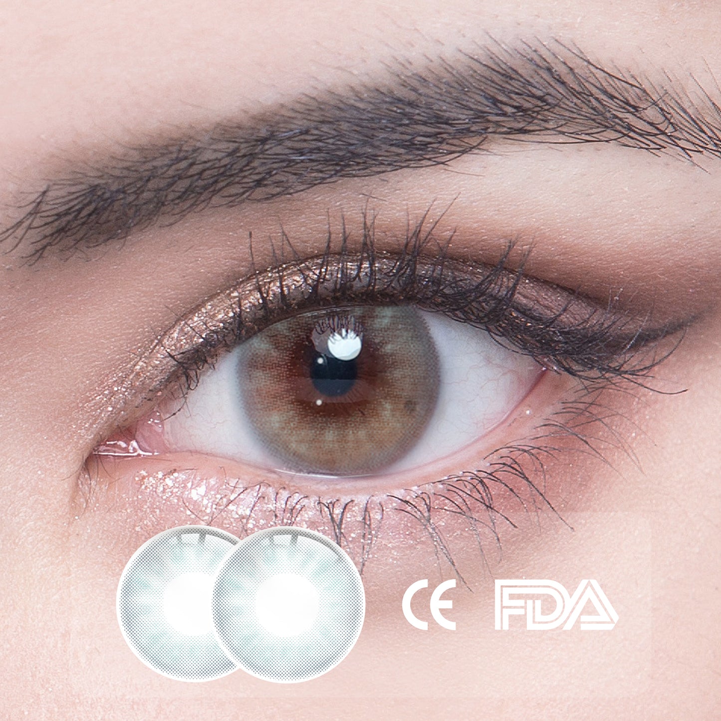 1Pcs  FDA Certificate Eyes Beautiful Pupil Colorful Girl Cosplay Contact Lenses
