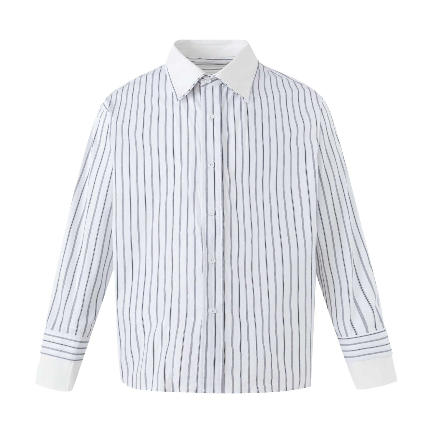Vintage Retro Plaid Long Sleeve Turn-down Collar Casual Shirt